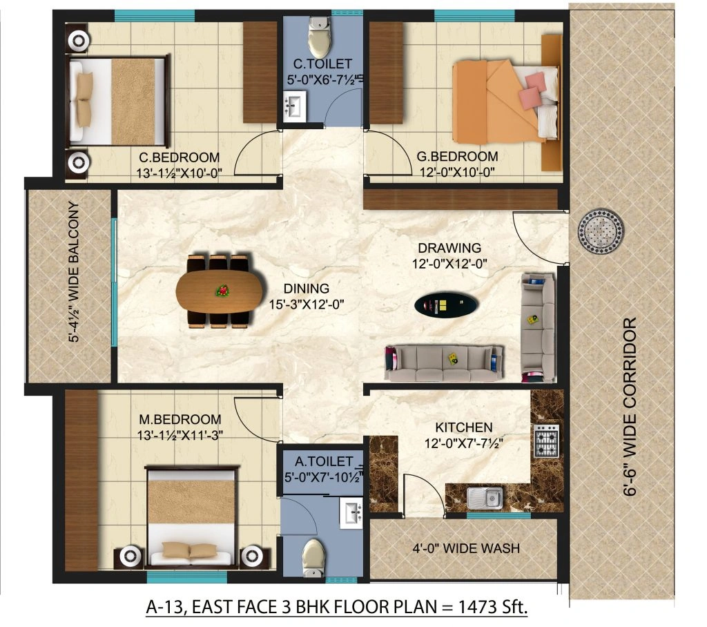 2 & 3 BHK apartments for sale in Hyderabad