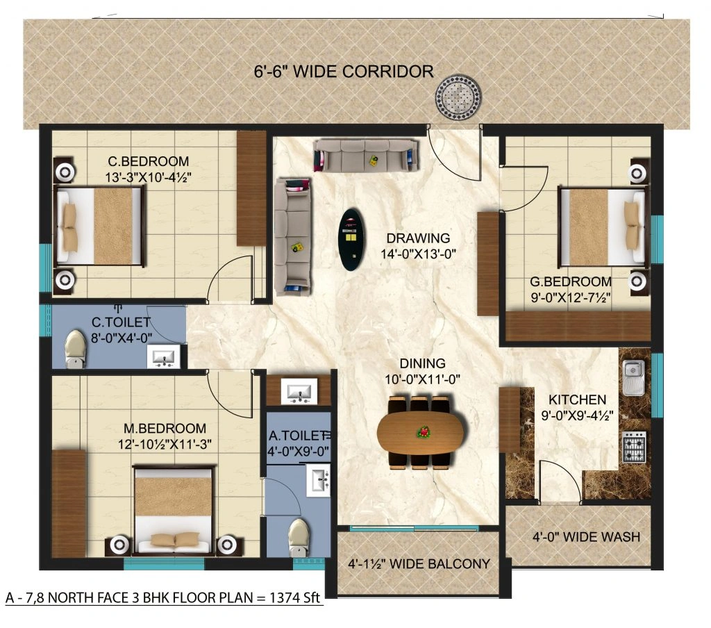 2 & 3 BHK apartments for sale in Hyderabad